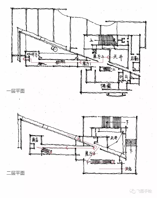 安藤忠雄——成羽町美术馆含SU模型+CAD图纸+PPT文本-8