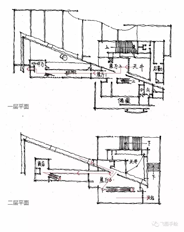 安藤忠雄——成羽町美术馆含SU模型+CAD图纸+PPT文本-8