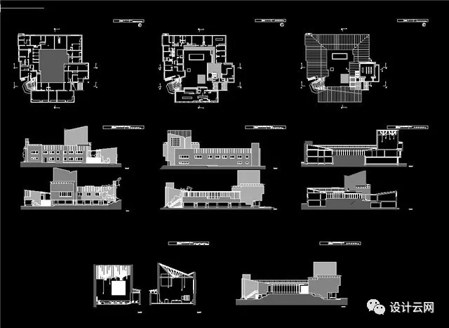 阿尔瓦•阿尔托——珊纳特赛罗市政厅含SU模型CAD图纸源文件-8