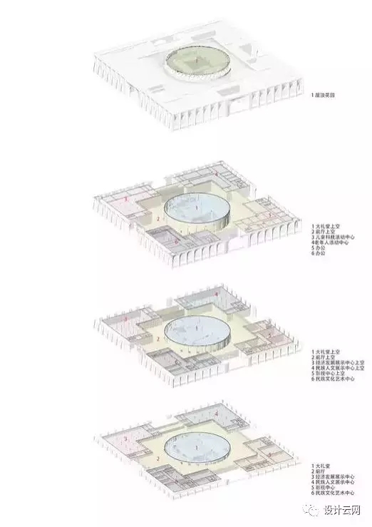 建筑大师 何镜堂作品集含部分 SU模型 CAD图纸效果图-6