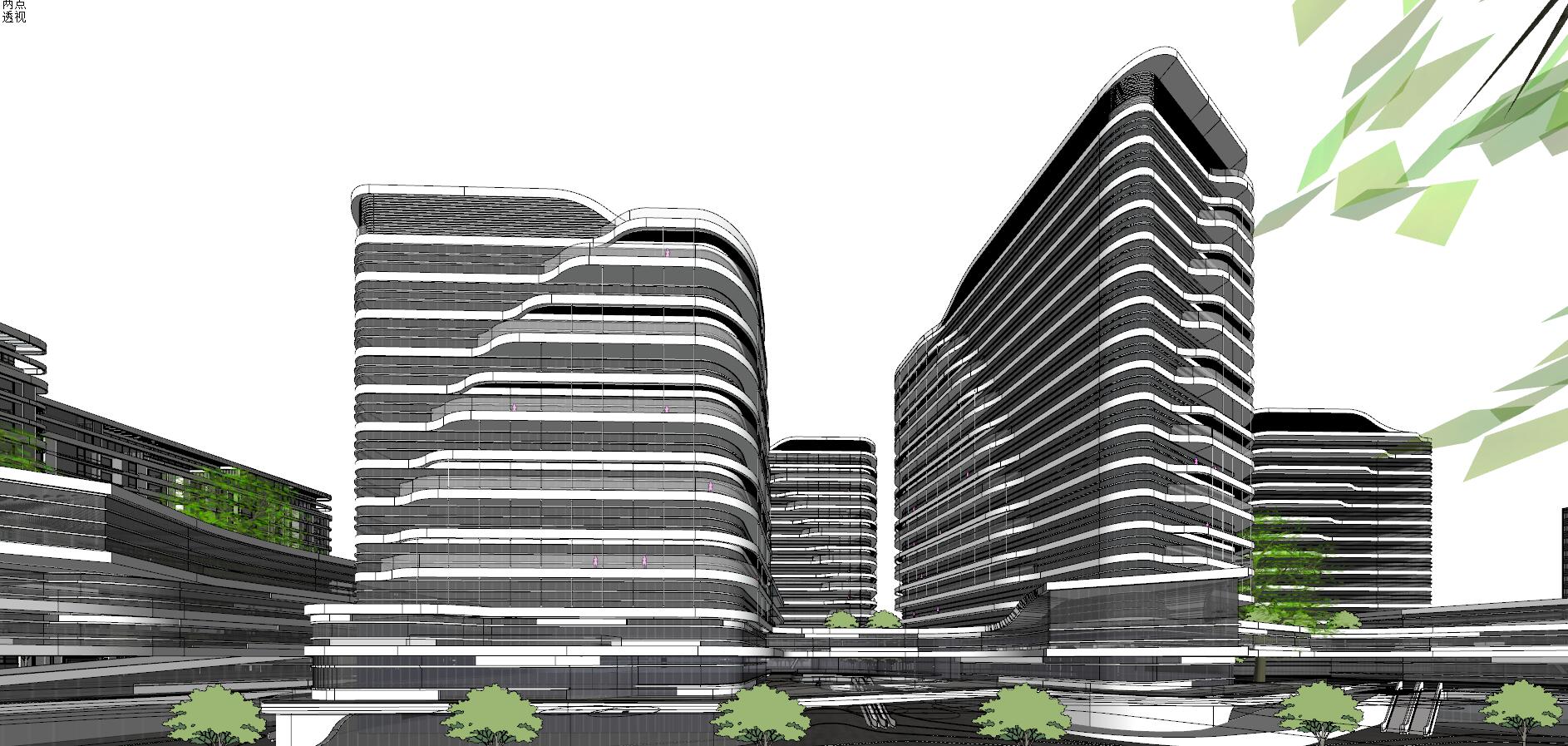 MY095北京未来科技城 整合模型（公建+住宅）北京天华-6