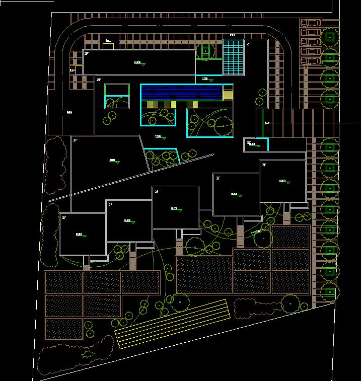 004 十五班幼儿园建筑方案设计（CAD+SU+3Dmax+效果图）-3