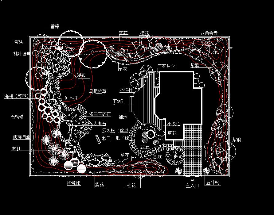 小庭院园林设计图-1