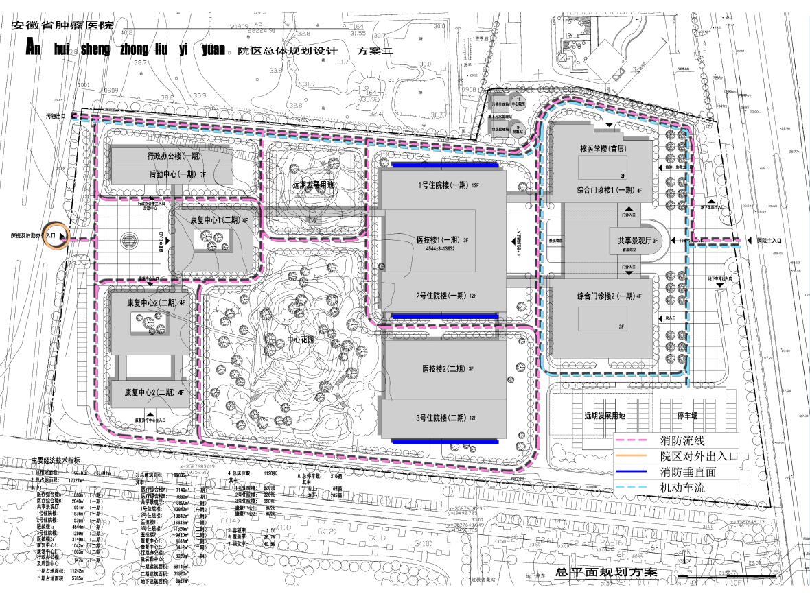 007 安徽省肿瘤医院院区总体规划设计-2