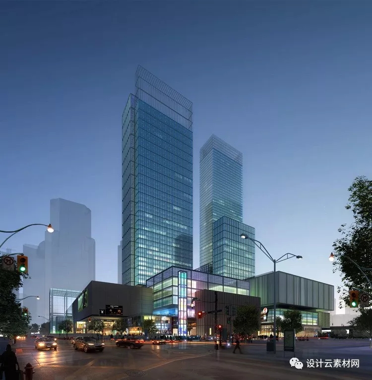 14套精选建筑商业设计后期效果图PSD源文件-4