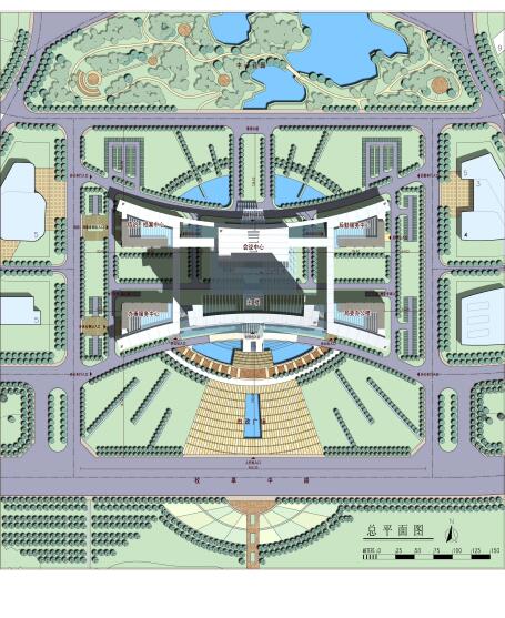 淮安旅游商务中心及生态公园规划办公楼（CAD+SU+文本）-1