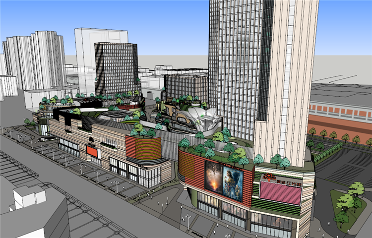 MY441成都红光里龙城国际（六期）商业广场概念设计 三益-2