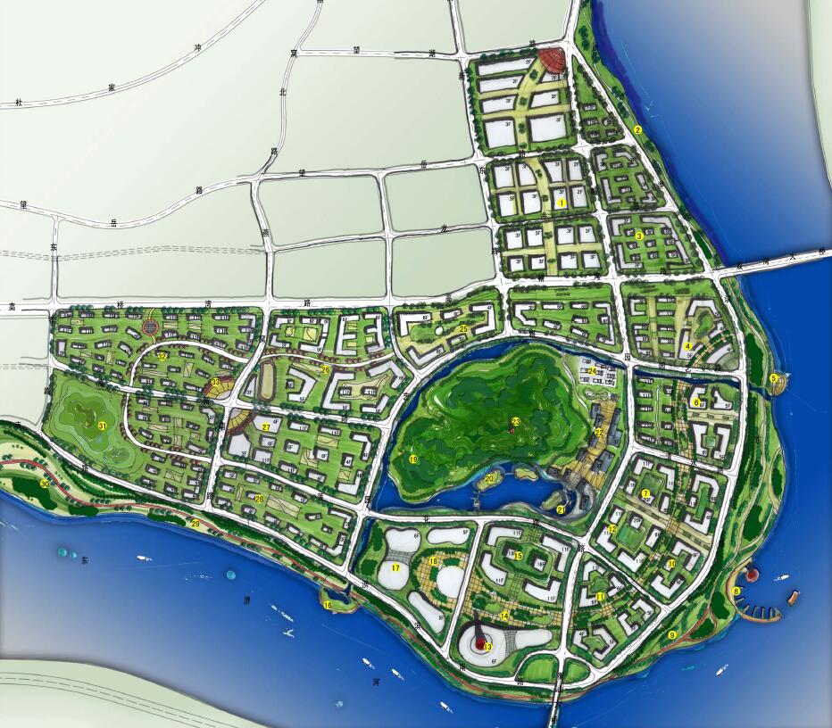 03.安徽霍山高桥湾科技园核心片区城市设计2012——上海复...-1