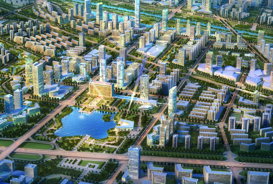 郑州二七滨河新区概念性总体规划-1