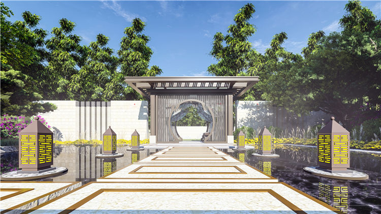 MY521苏州蓝光雍锦园中式示范区 HZS-2