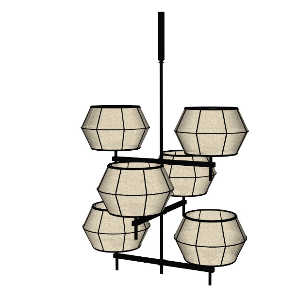 灯具SU模型一 (6)-1