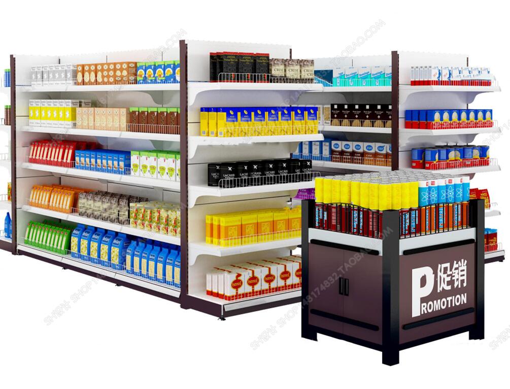 现代超市促销台商品货架3D模型ID：365292.jpeg
