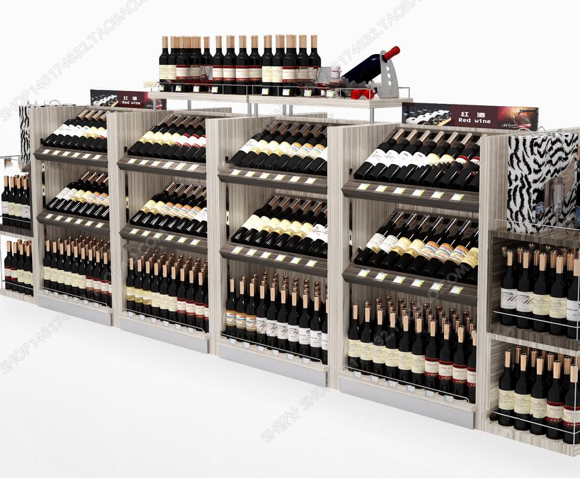 现代超市红酒货架3D模型ID：362557.jpeg