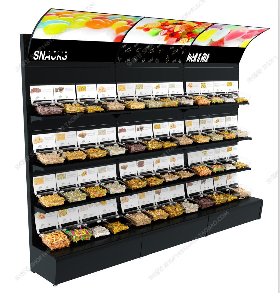 现代超市糖果货架3D模型ID：394223-1