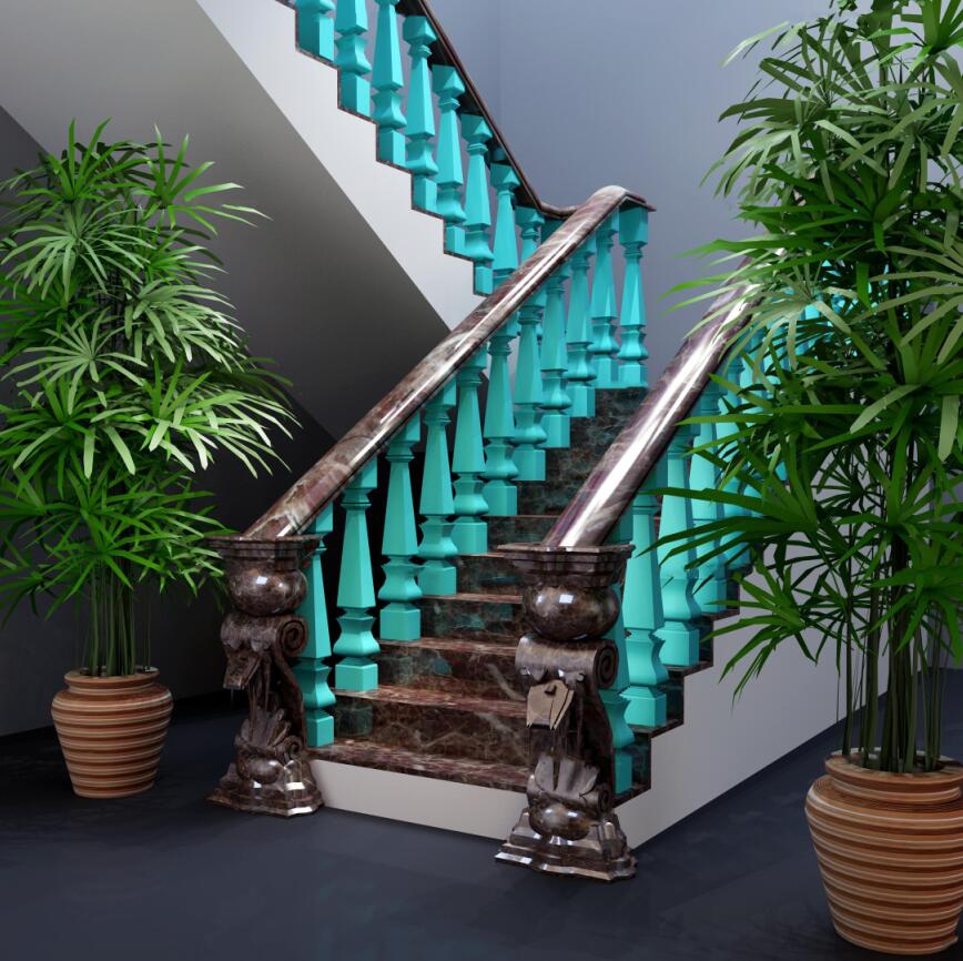 常用楼梯3Dmax模型 (2)-1
