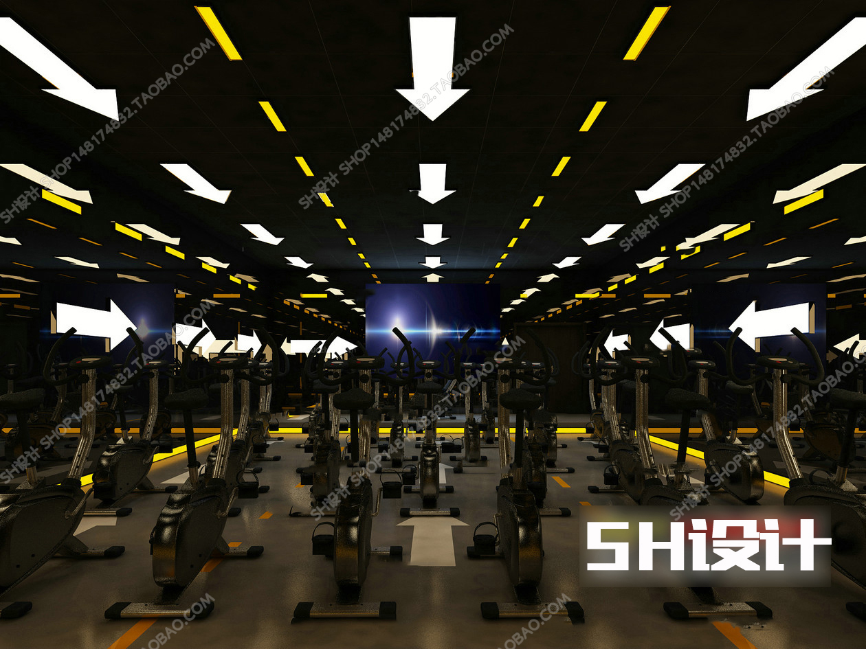 健身房3Dmax模型 (3)-1