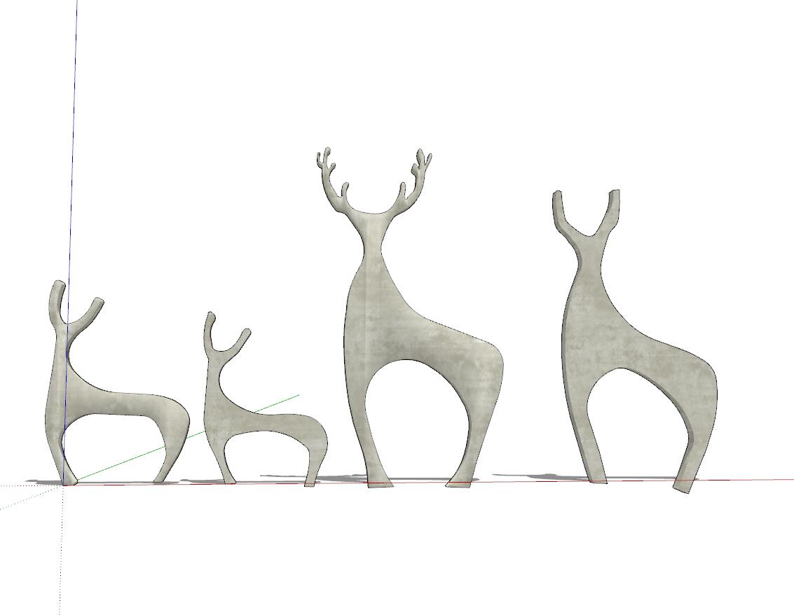 鹿雕塑SU模型 (8).jpg