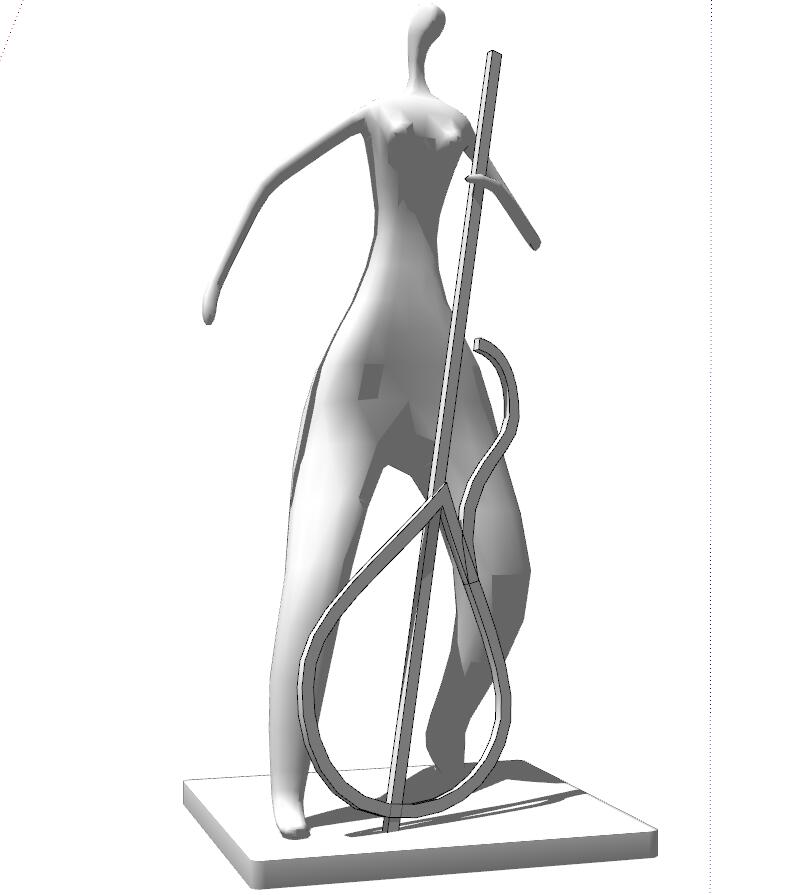 现代抽象雕塑SU模型 (11)-1