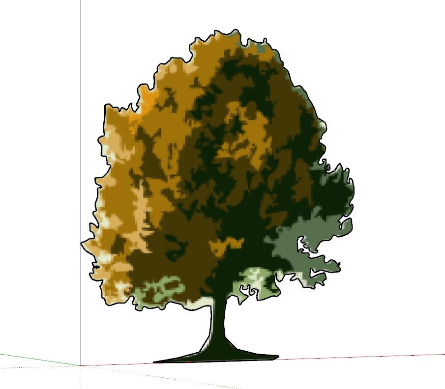 手绘树SU模型 (13)-1