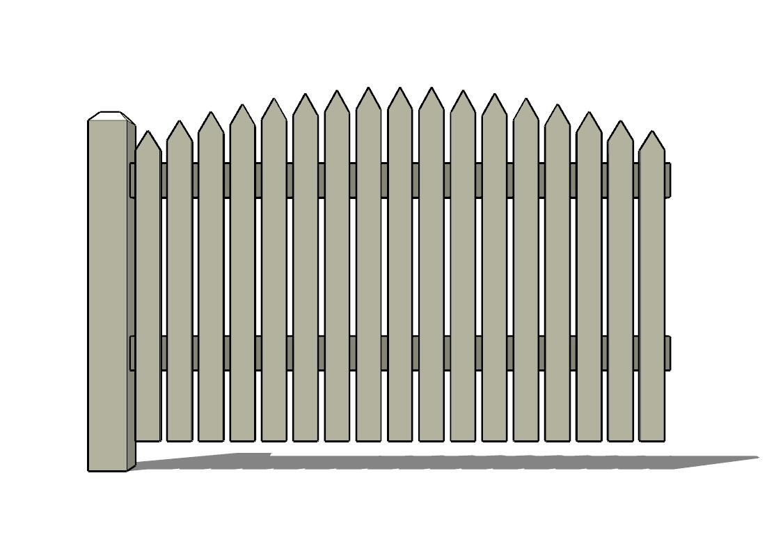 栏杆围栏SU模型 (19)-1