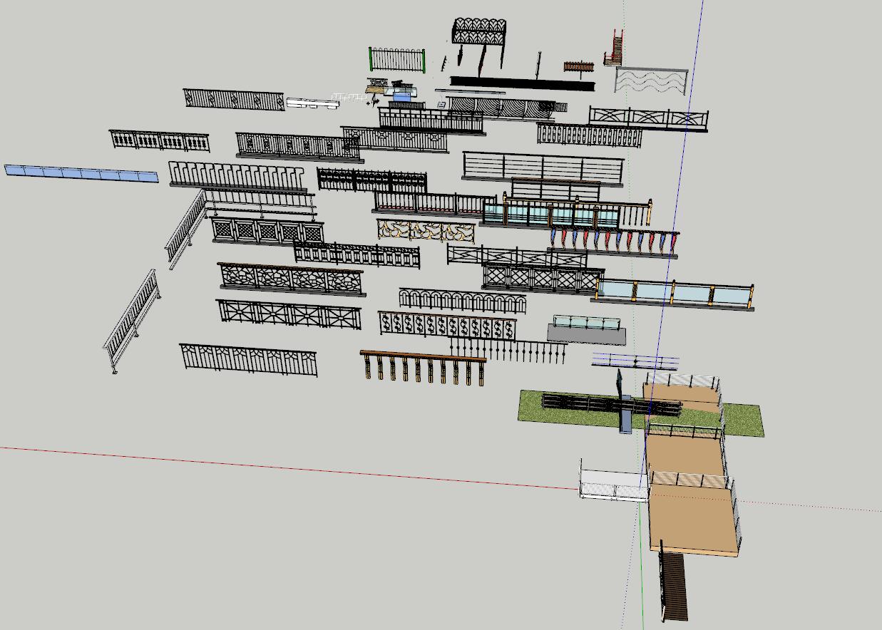 栏杆围栏SU模型 (55).jpg