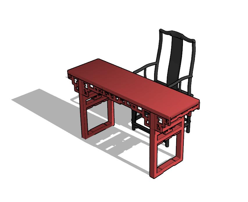 中式家具SU模型 (107)-1