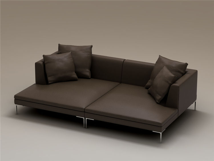 单个现代简约沙发3Dmax模型 (6)-1