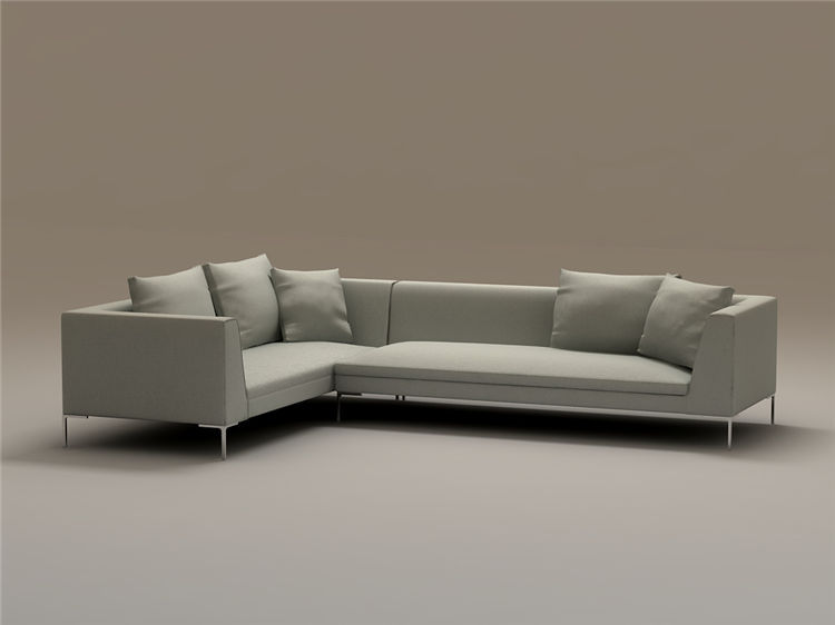 单个现代简约沙发3Dmax模型 (7)-1