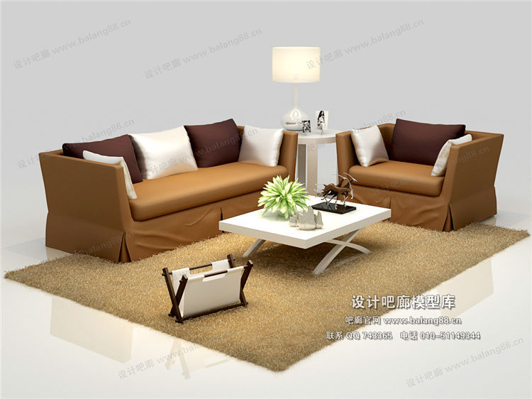 混搭沙发3Dmax模型 (9)-1