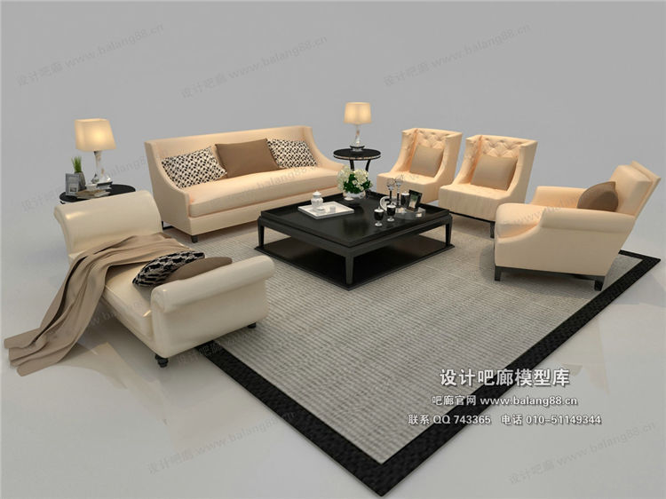 欧式风格沙发组合3Dmax模型 (59).jpg