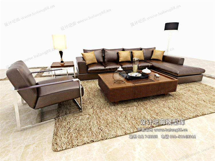 现代风格沙发组合3Dmax模型 (60).jpg