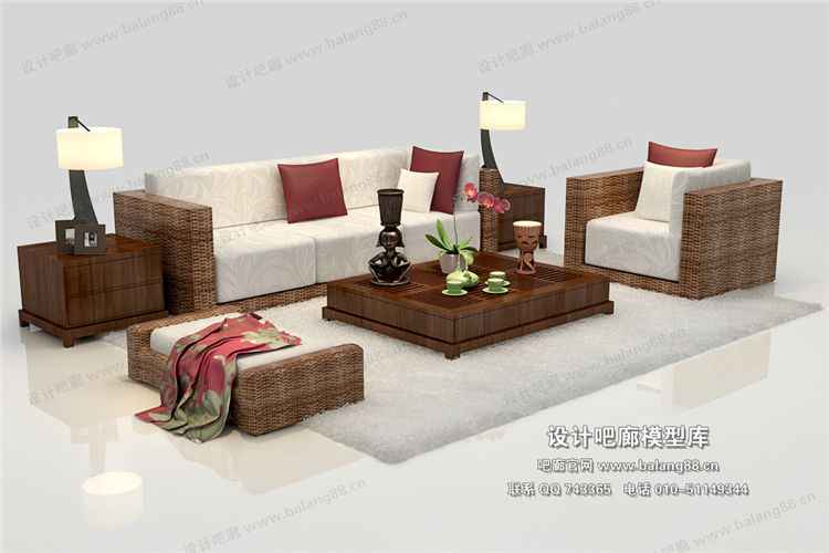 中式风格沙发组合3Dmax模型 (27).jpg