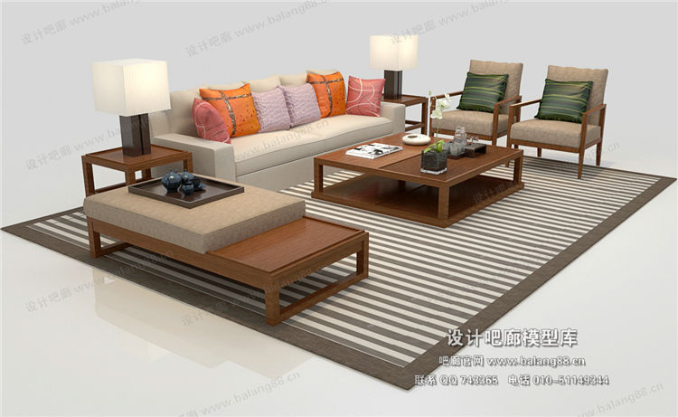 中式风格沙发组合3Dmax模型 (29).jpg