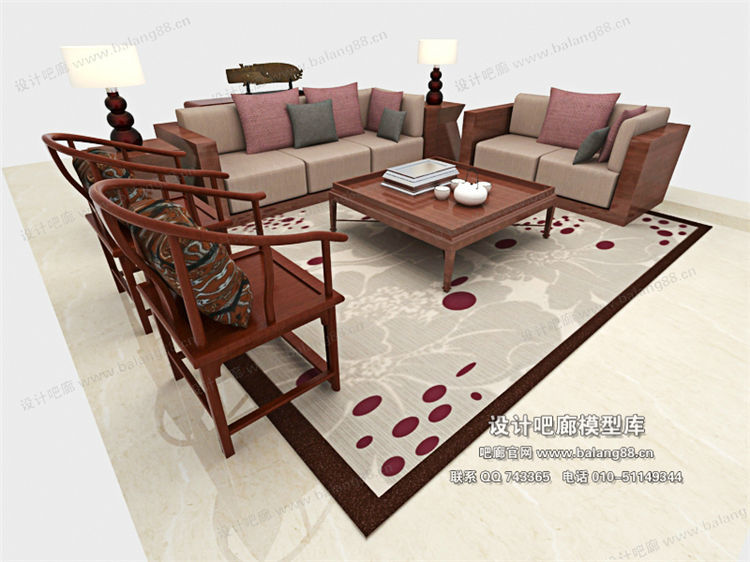 中式风格沙发组合3Dmax模型 (34).jpg