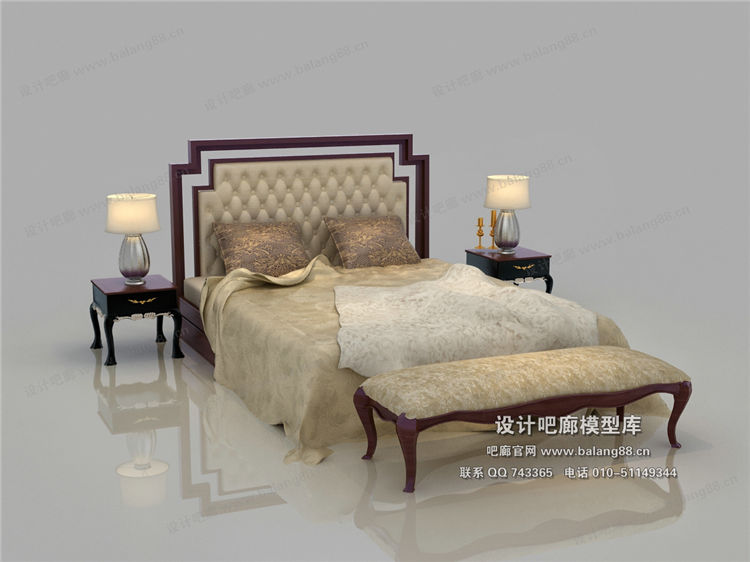 欧式模床3Dmax模型 (18).jpg