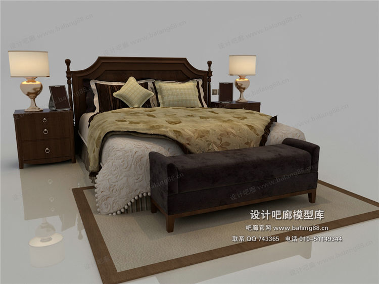 欧式模床3Dmax模型 (29).jpg