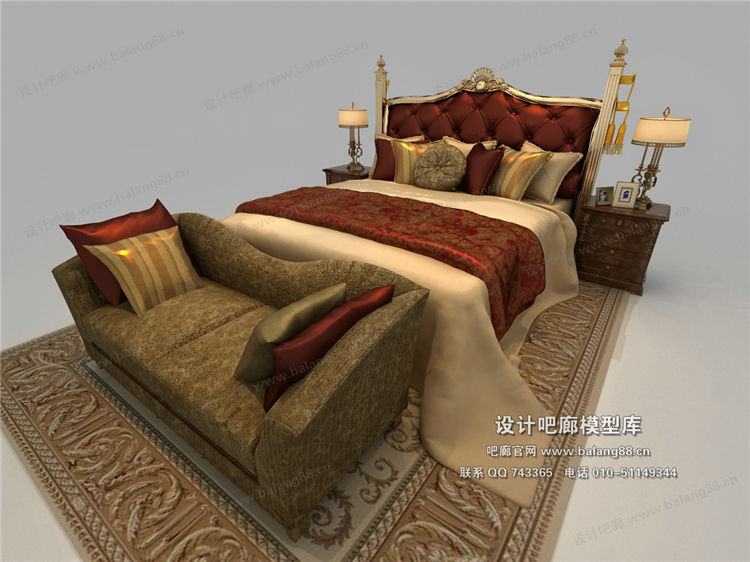 欧式模床3Dmax模型 (30).jpg