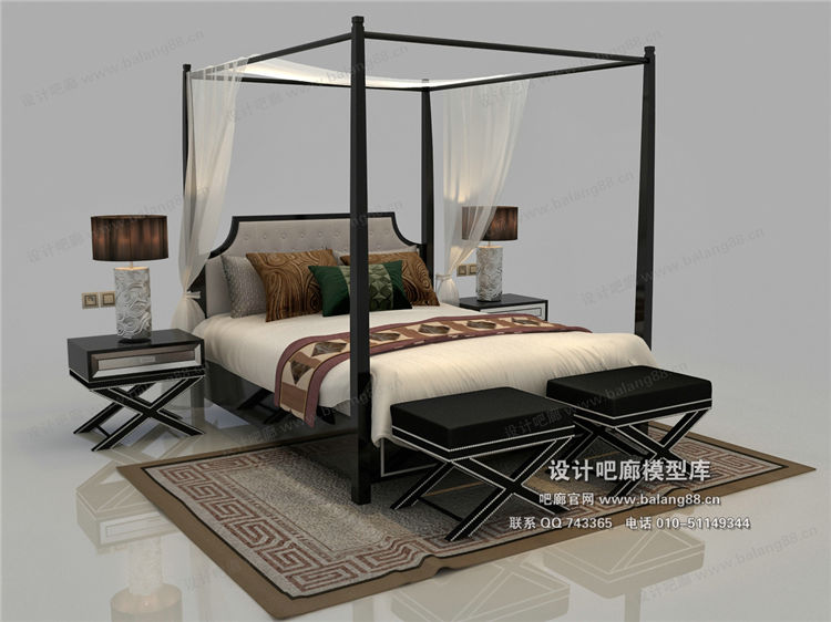 中式模床3Dmax模型 (1).jpg