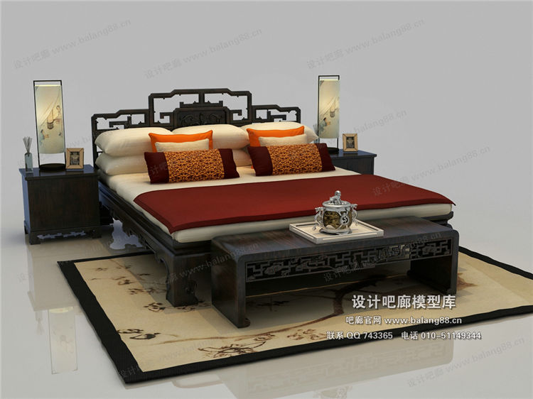 中式模床3Dmax模型 (7).jpg