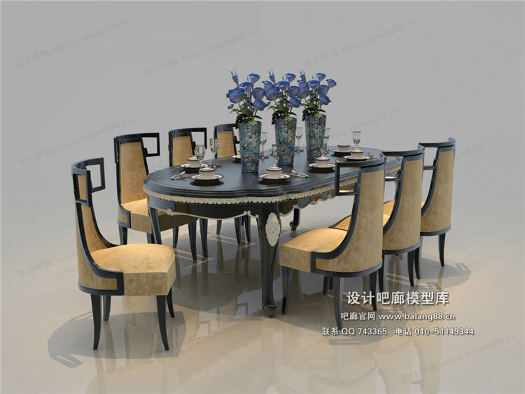 欧式餐桌3Dmax模型 (45).jpg