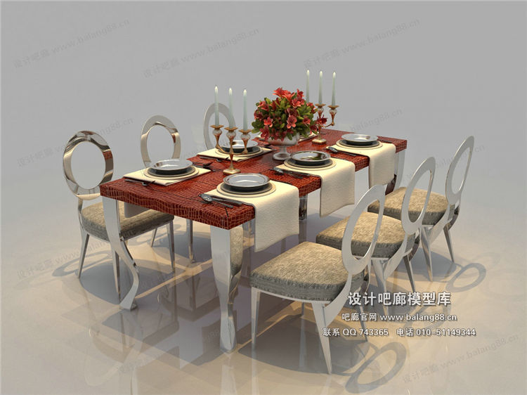 欧式餐桌3Dmax模型 (52).jpg