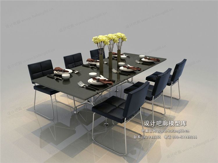 现代餐桌3Dmax模型 (28).jpg
