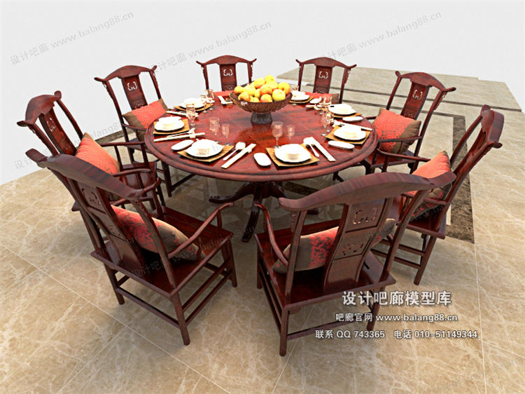 中式餐桌3Dmax模型 (18).jpg