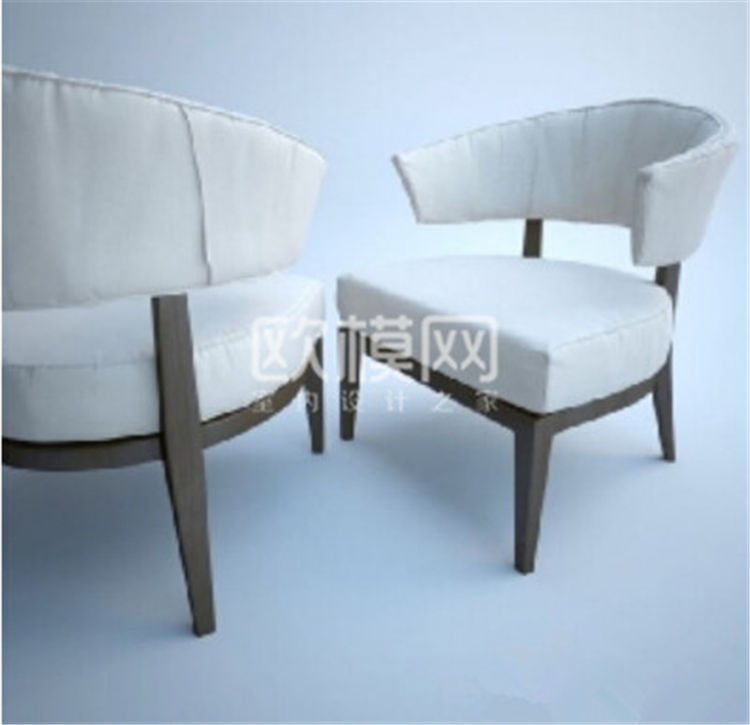 2011 白色木质现代椅子-1