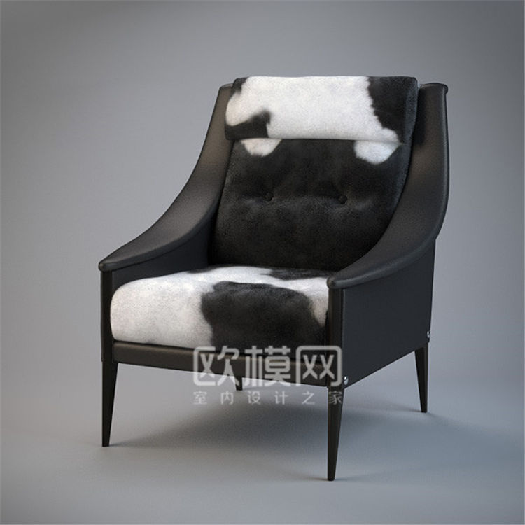 2011 牛奶斑纹椅子-1