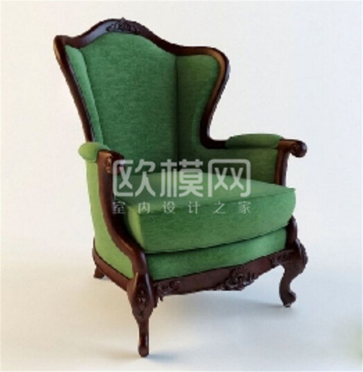 2011 深绿色欧式单人沙发椅.jpg