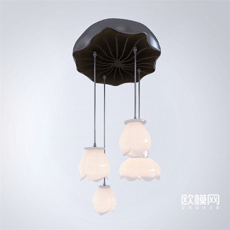 9.0 现代莲花吊灯-1