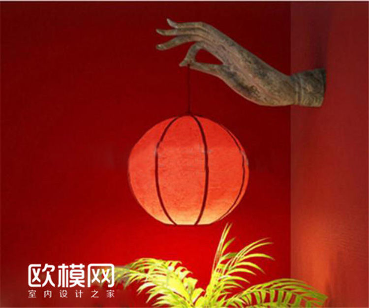 9.0 新中式佛手壁灯-1