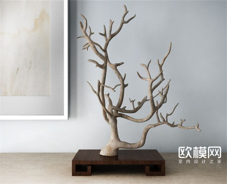 2009 现代中式装饰树干枝-1