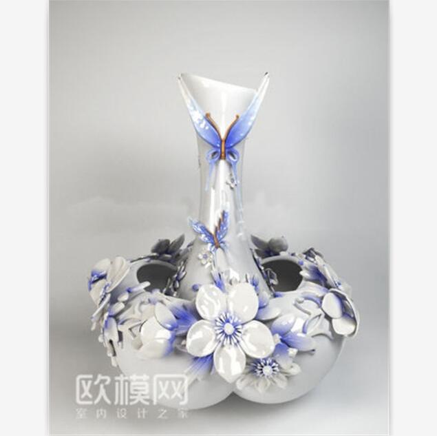 2010 蝴蝶花瓶-1